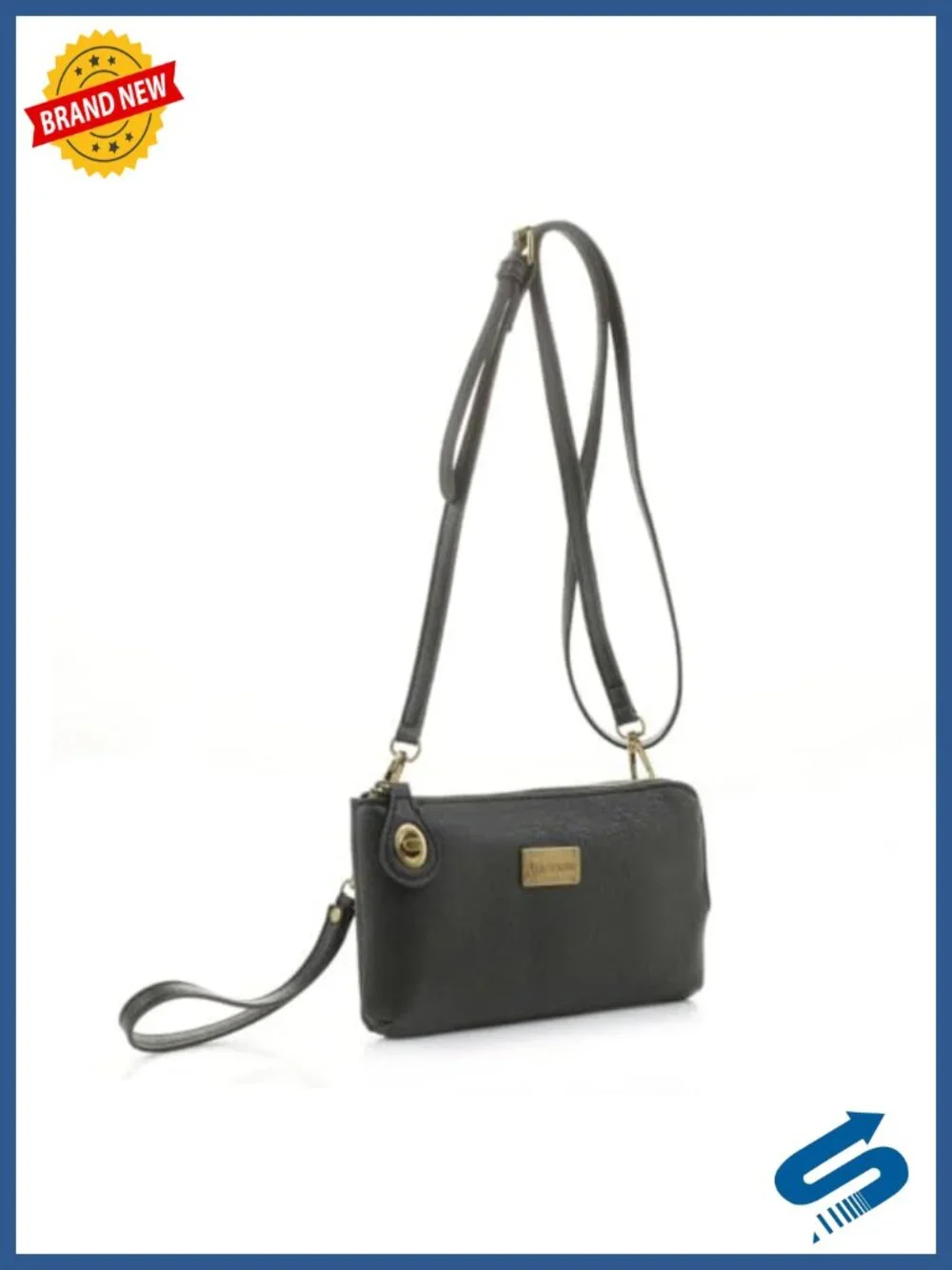 Wristlet Wallet for Women - Convertible to Crossbody or Handbag - Faux Leather